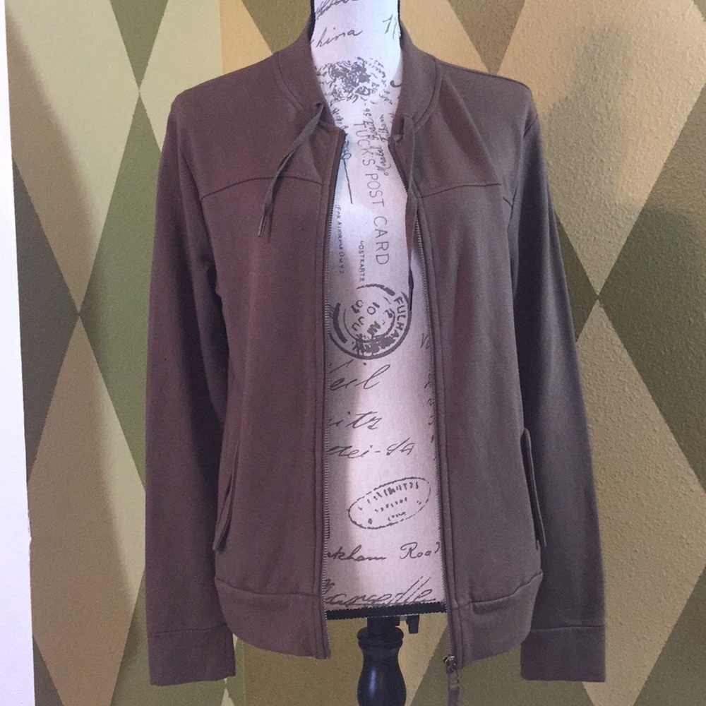 Talbots Super Soft Full Zip Jacket Medium Like New - image 1